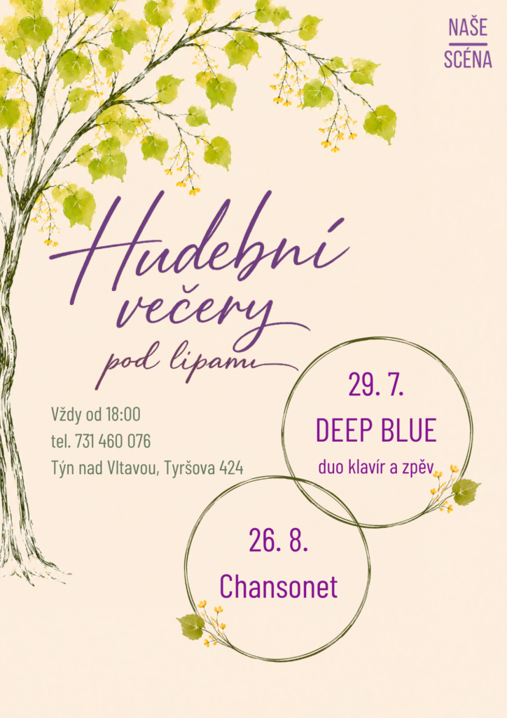 Hudební večery pod lipami – plakát